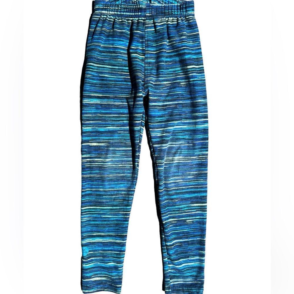 SweetLegs Girls Blue Striped Leggings Size 2-4